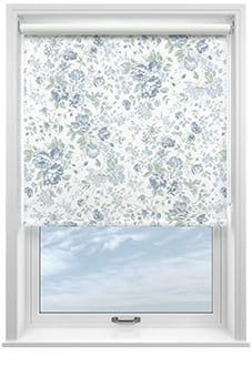 Shabby Chic by Rachel Ashwell Romantic Rose (Blackout), Blue - Roller Blind